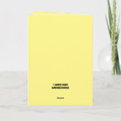 すし猫誕生日カーおもしろいド カード (裏面)