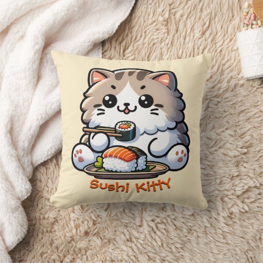 すし猫 クッション (ブランケット)
