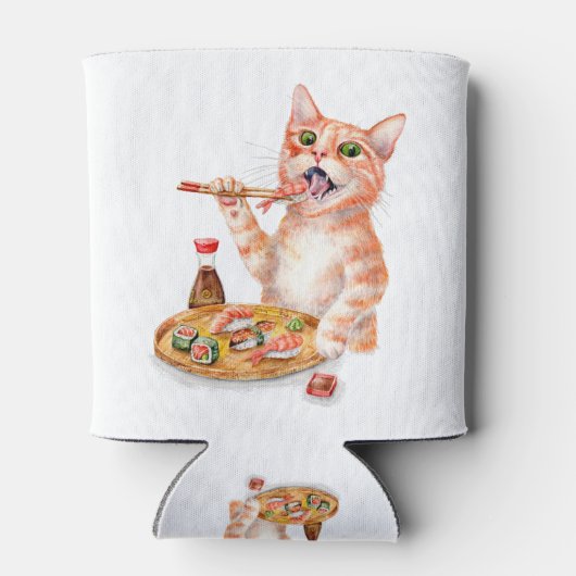 すし猫 缶クーラー (裏面)