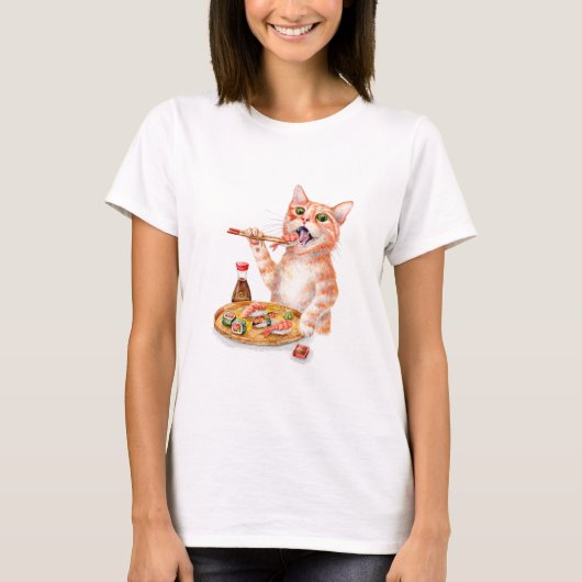 すし猫 Tシャツ (正面)