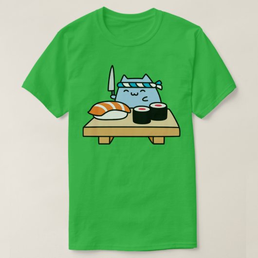すし猫 Tシャツ (デザイン正面)