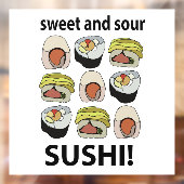 すし甘酸っぱい寿司店日本の店 ウィンドウサイン (シート2)