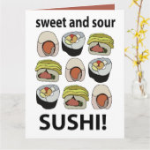 すし甘酸っぱい カード (黄色い花)