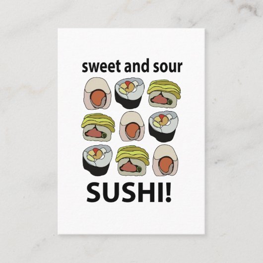 すし甘酸っぱい 名刺 (正面)