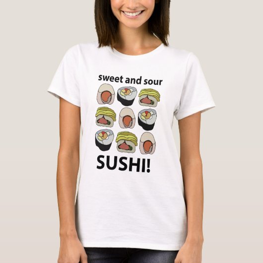 すし甘酸っぱい Tシャツ (正面)