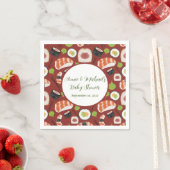 すし男女兼用赤ちゃんシャワー スタンダードカクテルナプキン (インサイチュ)