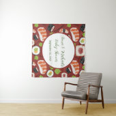 すし男女兼用赤ちゃんシャワー タペストリー (インサイチュ(横))