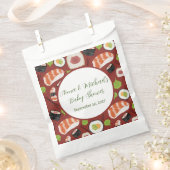 すし男女兼用赤ちゃんシャワー フェイバーバッグ (クリップ留めされた状態)