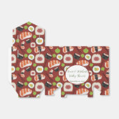 すし男女兼用赤ちゃんシャワー フェイバーボックス (折り畳みなし)