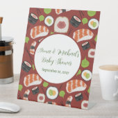 すし男女兼用赤ちゃんシャワー 台座サイン (インサイチュ)