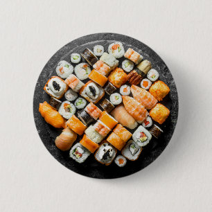 すし皿 缶バッジ