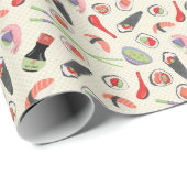 すし箸と醤油の包み紙 ラッピングペーパー (ロールコーナー)