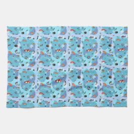 すし茶タオル キッチンタオル