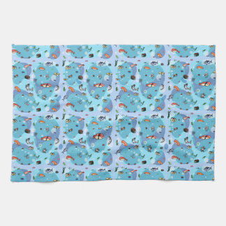 すし茶タオル キッチンタオル