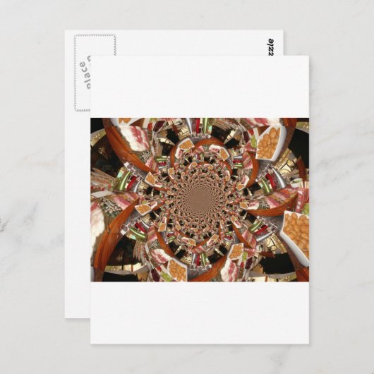 すし茶色のモザイクを魅了 ポストカード (正面/裏面)