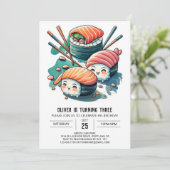 すし誕生日 招待状 (スタンド正面)