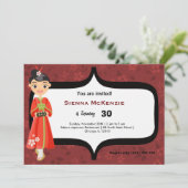 すし誕生日 招待状 (スタンド正面)