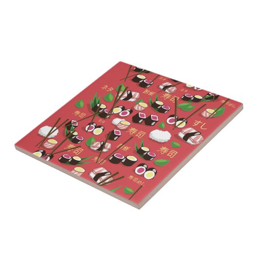 すし赤 タイル (側面)