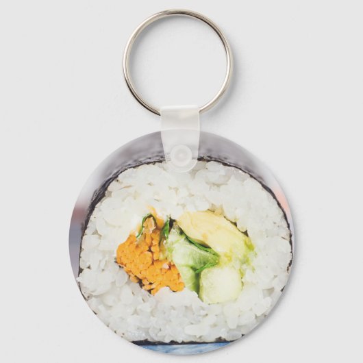 すし転がの魚と米 キーホルダー (正面)