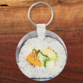 すし転がの魚と米 キーホルダー (正面)