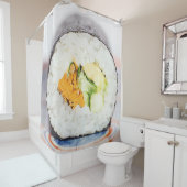 すし転がの魚と米 シャワーカーテン (インサイチュ)