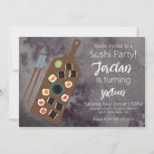 すし転がひばちアジア料理店パーティーinvita 招待状 (正面)