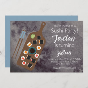 すし転がひばちアジア料理店パーティーinvita 招待状