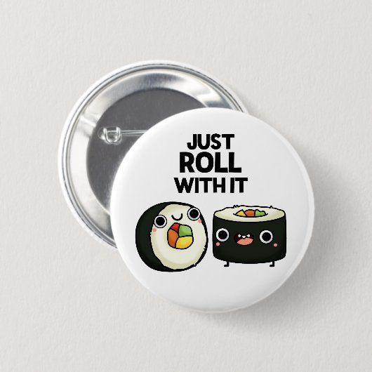 すし転がぷんと一緒におもしろいすしぷん 缶バッジ (正面&裏面)