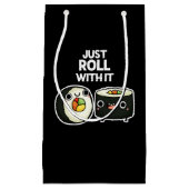 すし転がぷんダークBG スモールペーパーバッグ (正面)