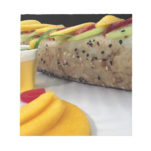 すし転がまんご日本の飯アジア ノートパッド (正面)