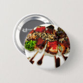 すし転がゴマショウガわさび和食店 缶バッジ (正面&裏面)