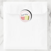 すし転がサケの誕生日10代の店 ラウンドシール (バッグ)