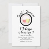 すし転がサケの誕生日10代の店 招待状 (正面)