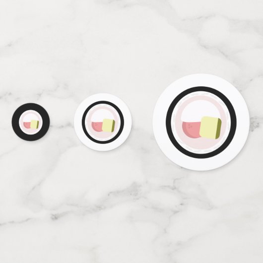 すし転がサケ誕生日店 コンフェッティ (裏面)