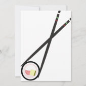 すし転が箸咲ブライダルシャワー 招待状 (裏面)