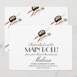 すし転が箸日本咲ブライダルシャワー 招待状