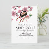 すし転が箸日本木ブライダルシャワー 招待状 (スタンド正面)