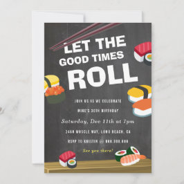 すし転が誕生祝い 招待状