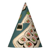 すし転が：色目なしヴィンテージ。 パーティーハット (左)