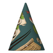 すし転が：色目なしヴィンテージ。 パーティーハット (右)