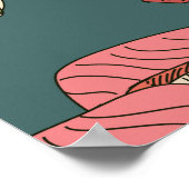 すし転が:色目なしヴィンテージ。 ポスター (角)