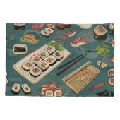 すし転が：色目なしヴィンテージ。 枕カバー (裏面)