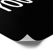 すし醤油おもしろいプリン濃いBG ポスター (角)