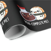 すし醤油おもしろいプリン濃いBG ラッピングペーパー (ロールコーナー)