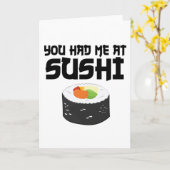 すし食べおもしろい物 カード (黄色い花)