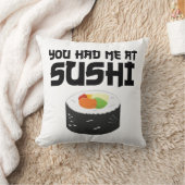 すし食べおもしろい物 クッション (ブランケット)