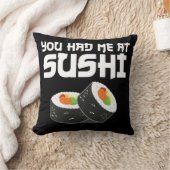 すし食べおもしろい物 クッション (ブランケット)