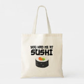 すし食べおもしろい物 トートバッグ (裏面)
