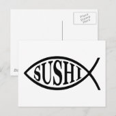 すし魚 ポストカード (正面/裏面)