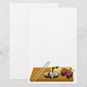 すし1文房具 便箋 (正面/裏面)
